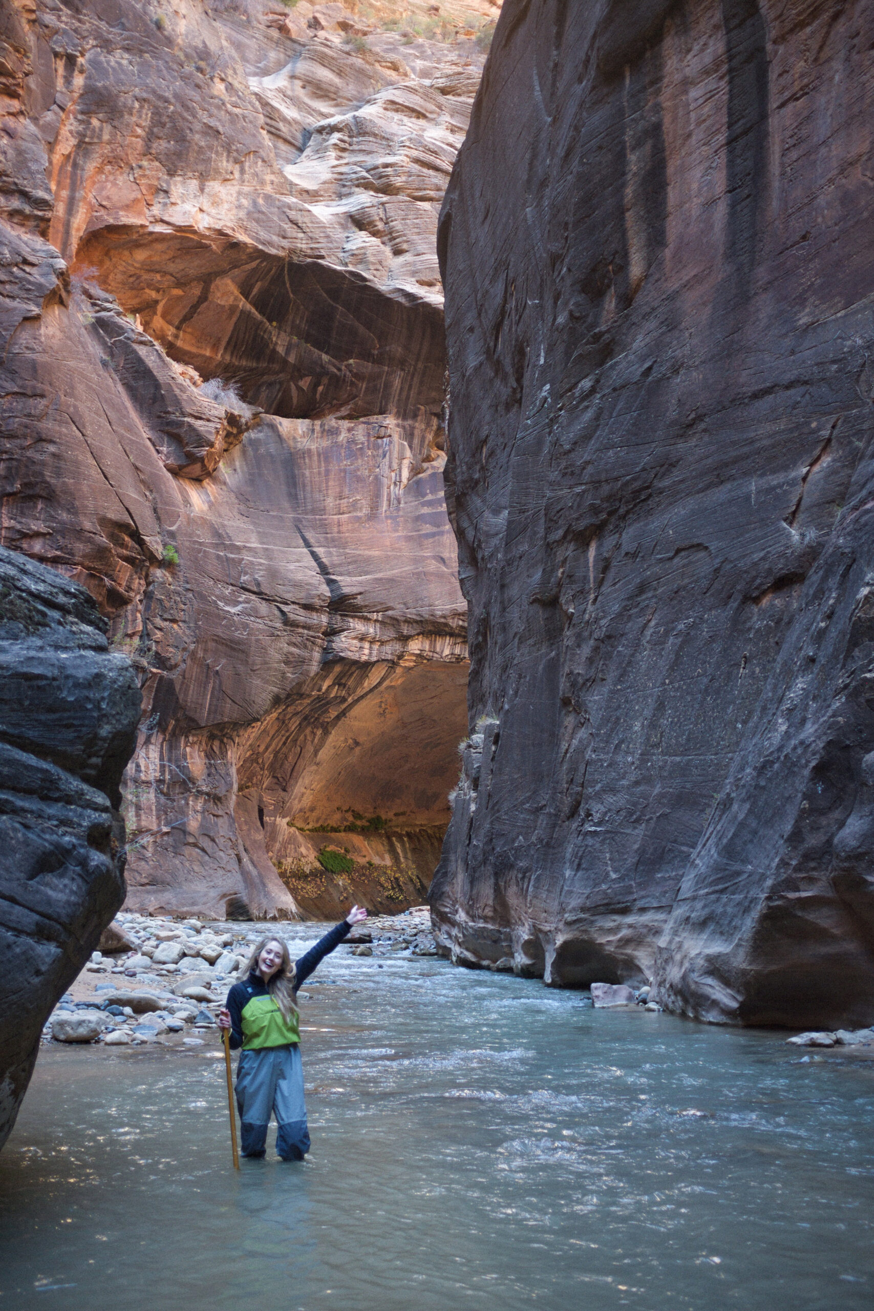 Hiking The Narrows at Zion National Park in the Winter