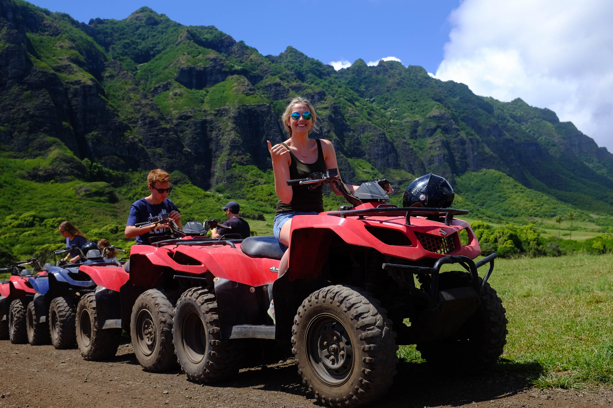 ATV Tour at Kualoa Ranch - 13 Things To Do On Oahu | Kaci Nicole